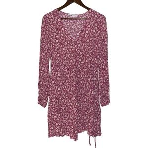 Elodie Babydoll Faux Wrap‎ Dress Coquette Cottagecore Prairie Dainty Size L